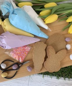 Easter Decorate Your Own, 6 Cookie Kit -  Egg, Carrot & Rabbit