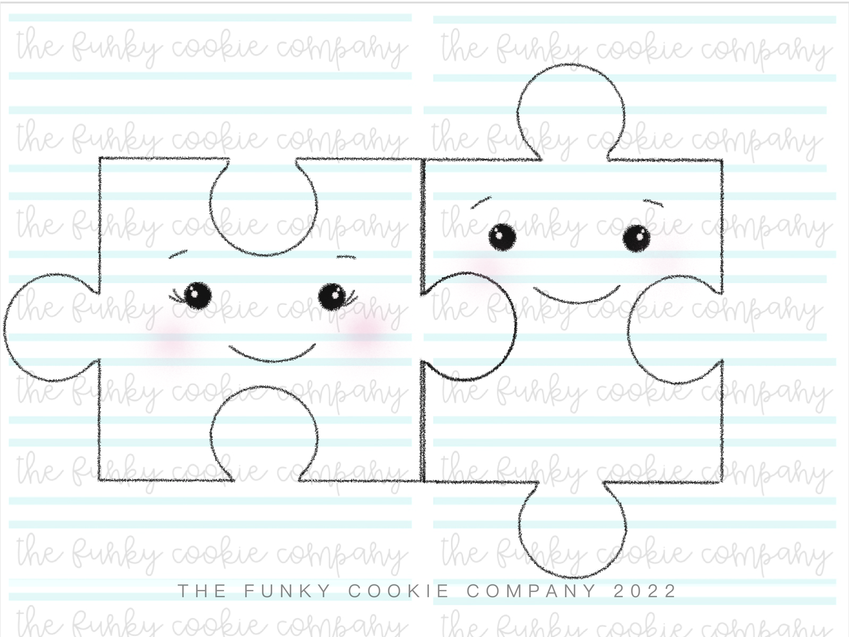 Interlocking jigsaw (2 piece set)