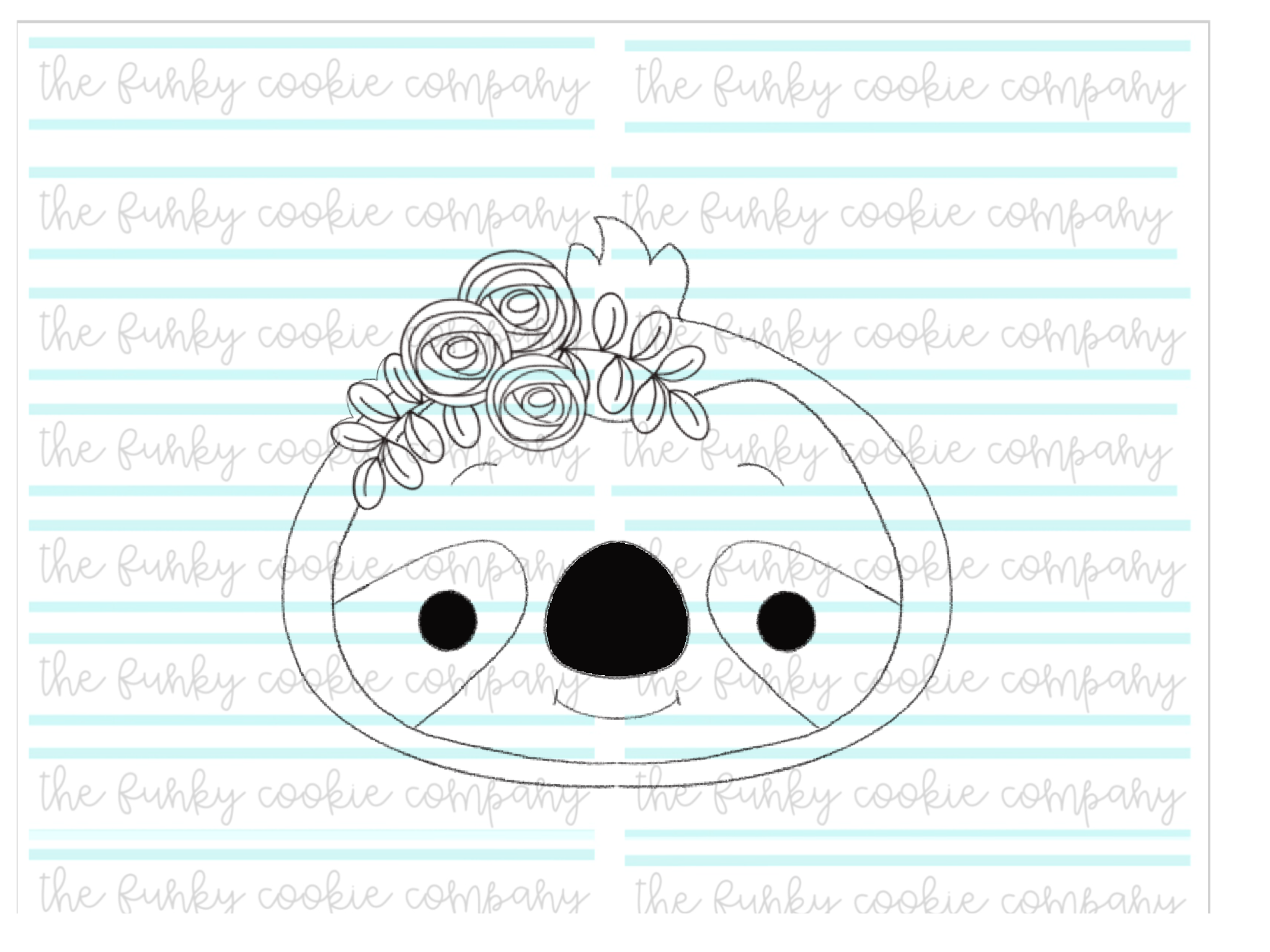 Sloth with Floral Crown