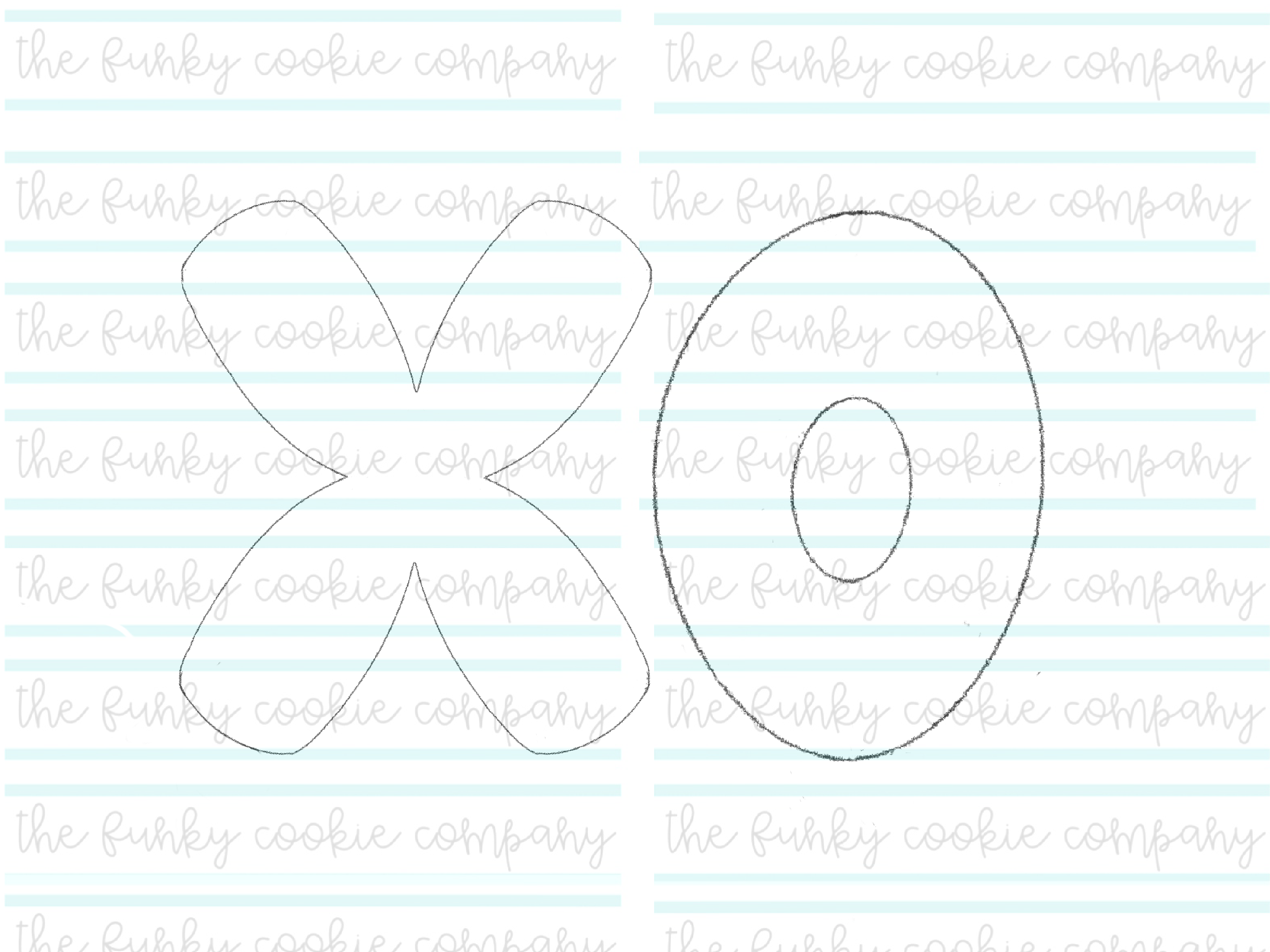 X O Letters (2 piece set)
