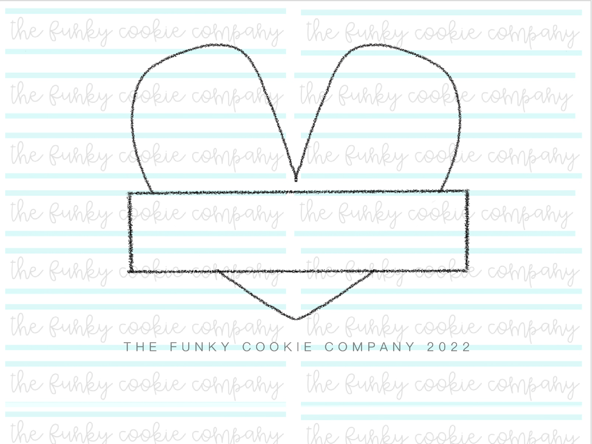 Square Heart with Banner
