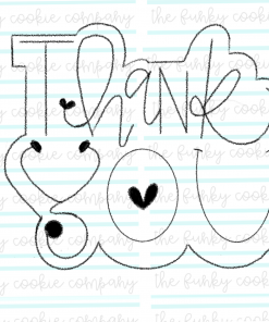 Thank You Cookie Cutter - Healthcare theme