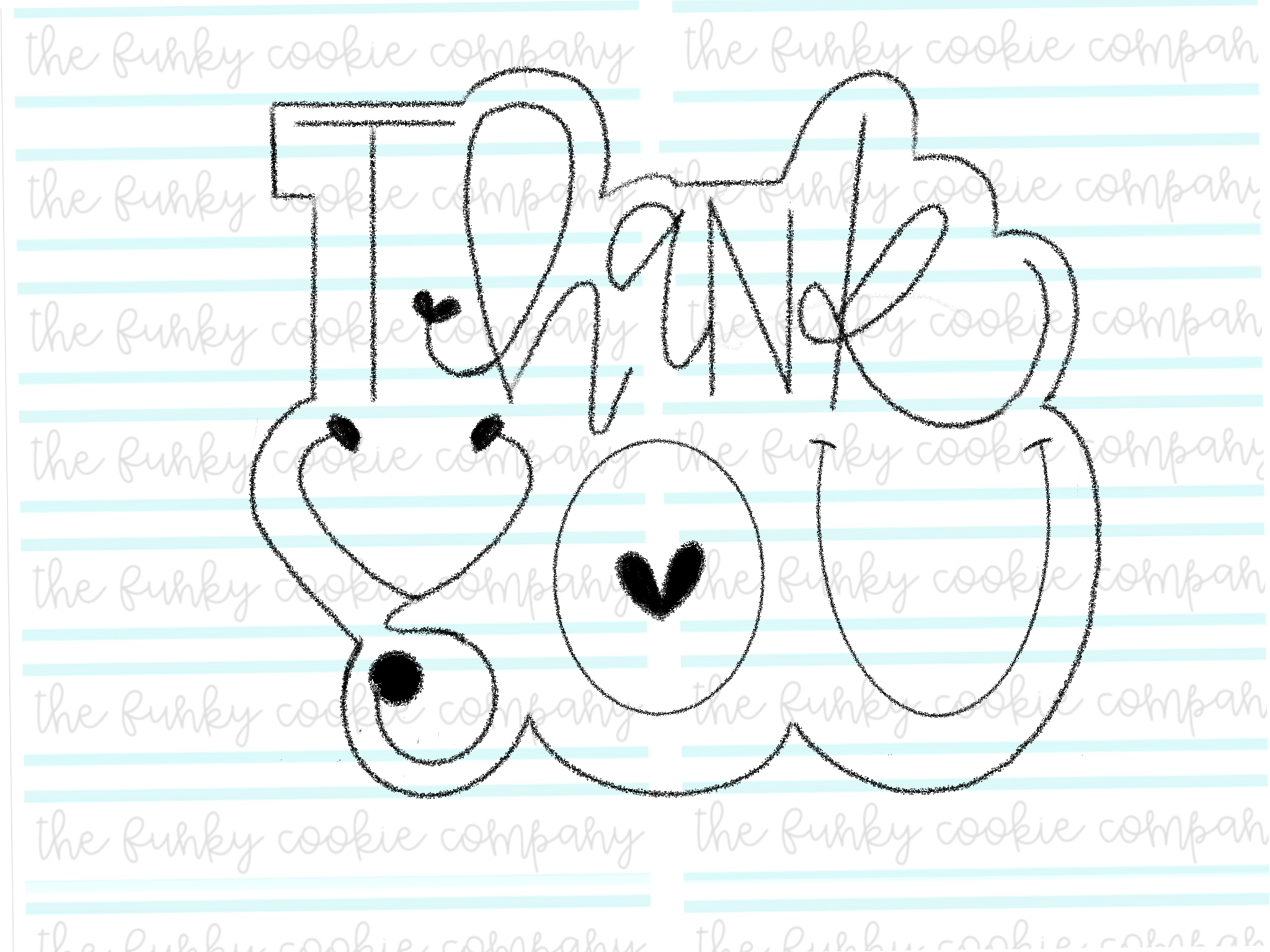 Thank You Cookie Cutter - Healthcare theme