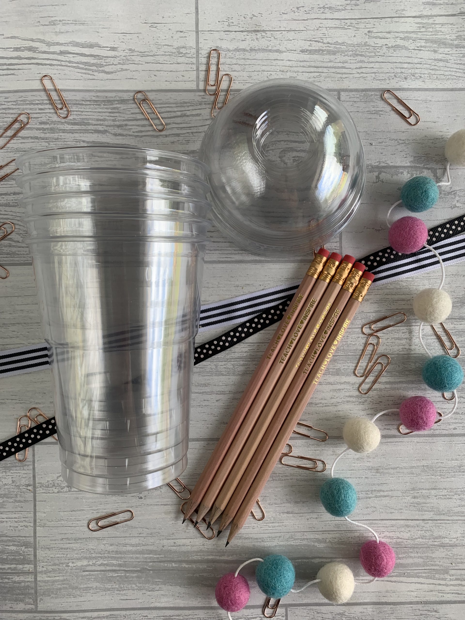 Iced drink and Pencil Pack (teacher gift) - 5 pack