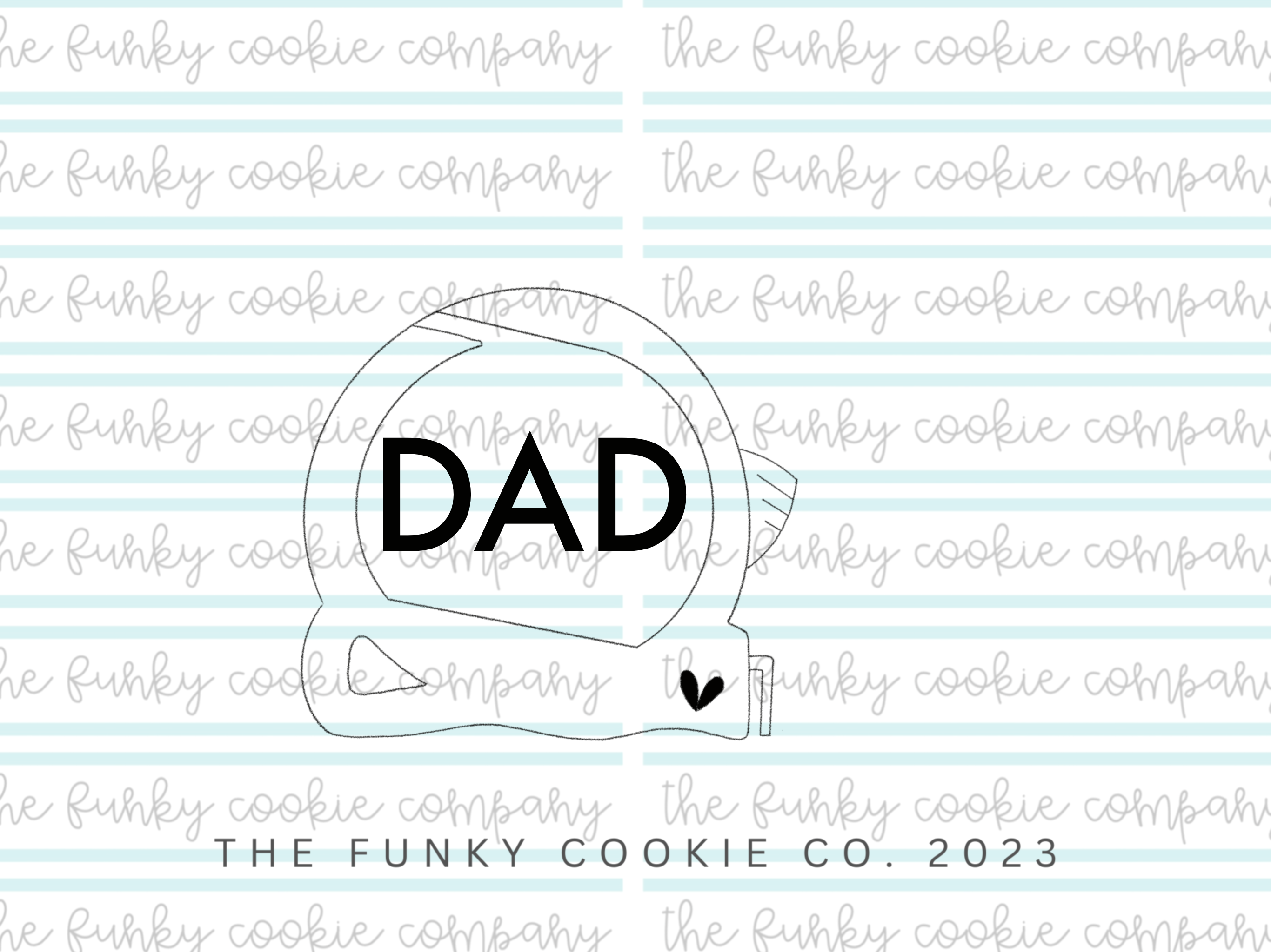 Tape Measure Cookie Cutter, Chubby