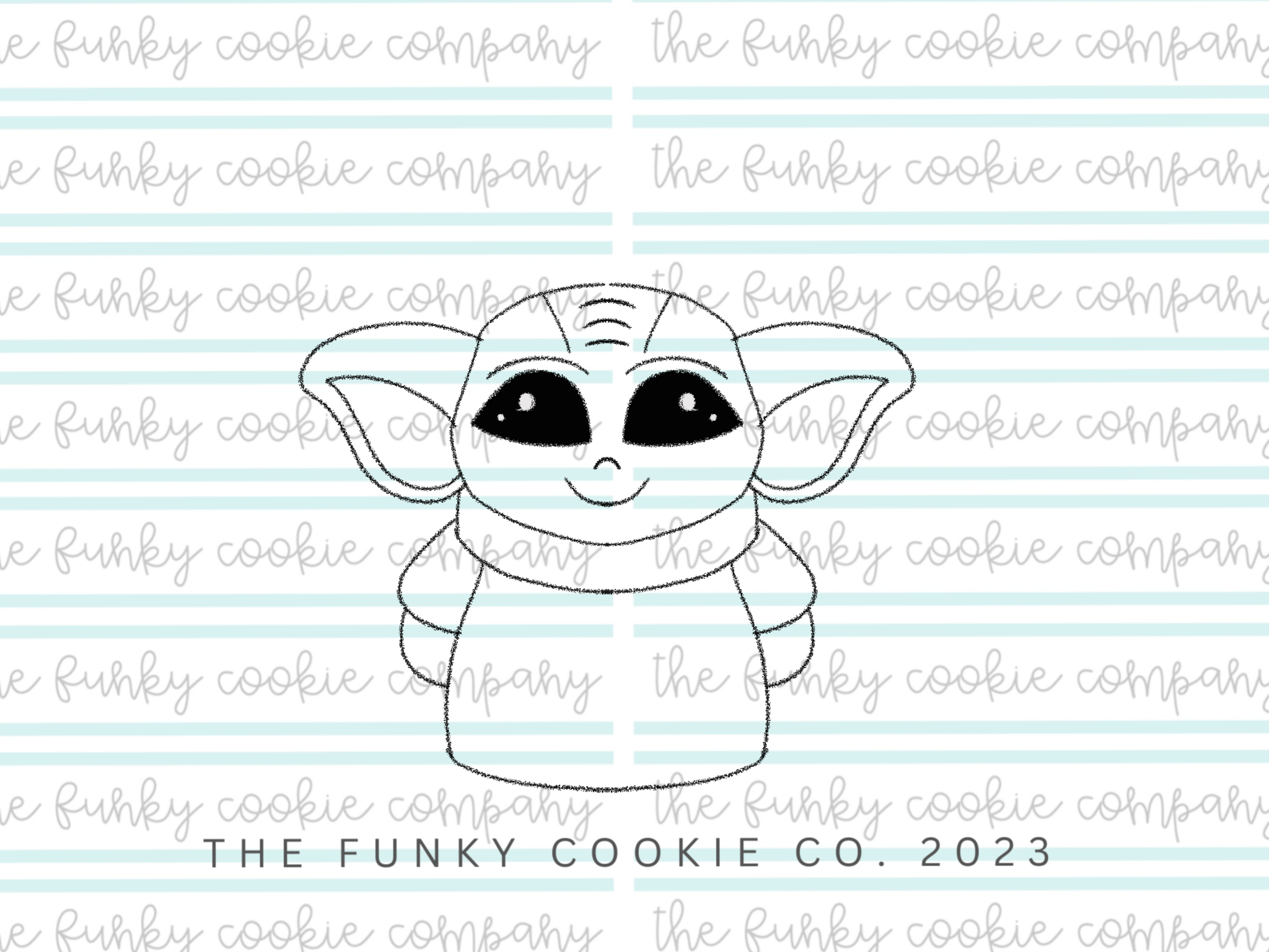 Baby YODA Cookie Cutter, large - 9.7cm x 9.7cm