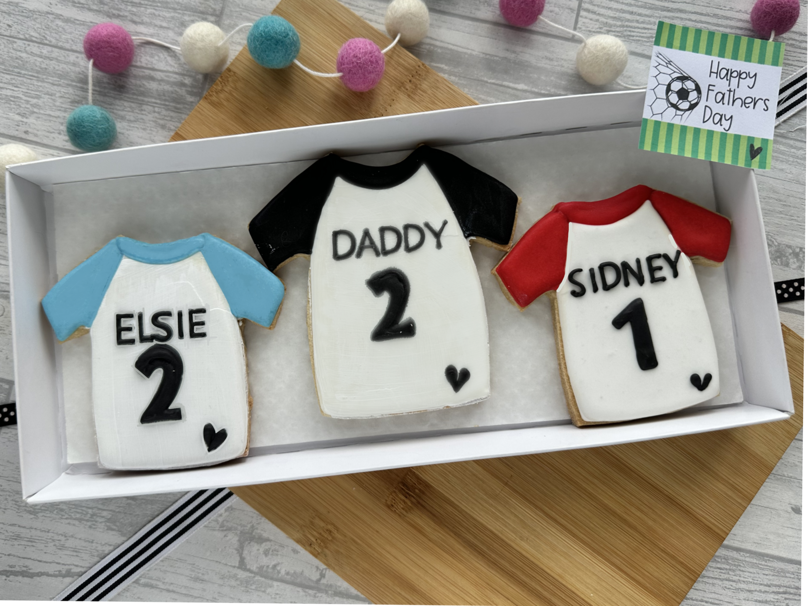 Dads Football Team Cookie Gift Box
