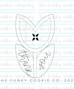 Giant Tulip Cookie - Thanks for helping me Grow - Personalisation available - Image 2