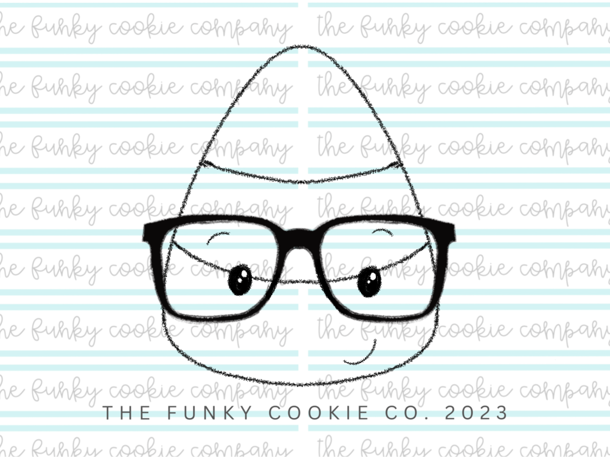 Nerdy Candy Corn Cutter (with glasses)
