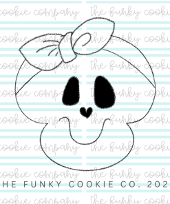 Skull with Hair Band