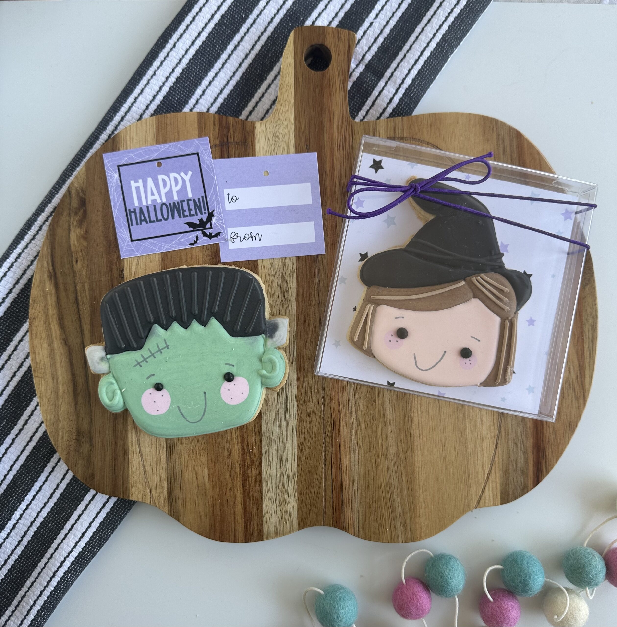 Large Individual Character Cookies - Frank & Winnie